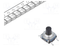 Microswitch TACT; SPST-NO; Pos: 2; 0.05A/32VDC; SMT; none; 7.7mm