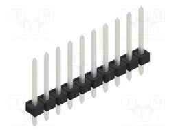 Connector: pin strips; pin header; male; PIN: 10; 2.54mm; THT; 1x10