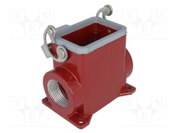 Enclosure: for HDC connectors; 180 °C; size 44.27; Gland holes: 1