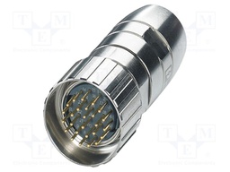 Connector: M27; plug; PIN: 26; HC; soldering; straight; 48V; 8A