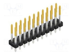 Connector: pin strips; pin header; male; PIN: 22; 2.54mm; THT; 2x11