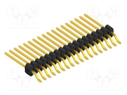 Connector: pin strips; pin header; male; PIN: 18; 1.27mm; SMT; 1x18