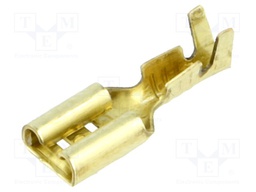 Terminal: flat; 4.8mm; 0.5mm; female; 0.5÷1.25mm2; crimped; brass