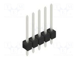 Connector: pin strips; pin header; male; PIN: 5; 2.54mm; THT; 1x5