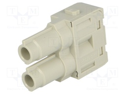 Connector: rectangular; module; female; Han Modular 70A; PIN: 2