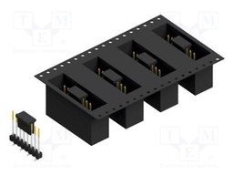 Connector: pin strips; pin header; male; PIN: 8; 2.54mm; SMT; 1x8