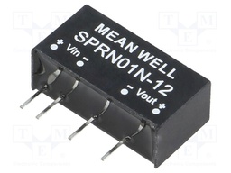 Converter: DC/DC; 1W; Uin: 22.8÷26.4V; 12VDC; Iout: 0÷84mA; SIP6