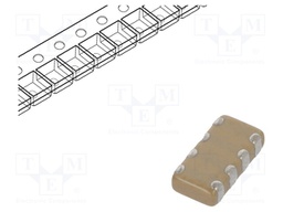 Capacitor: ceramic; MLCC; 10nF; 50V; X7R; ±10%; SMD; 0612
