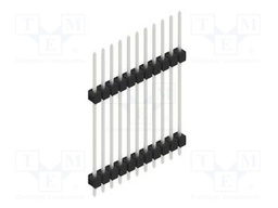 Connector: pin strips; pin header; male; PIN: 11; 2.54mm; THT; 1x11