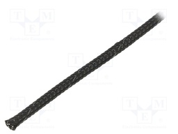 Polyester conduit; ØBraid : 5÷11,nom.16mm; polyester; black; reel