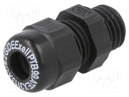 Cable gland; with metric thread; M12; IP68; Mat: polyamide; black