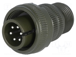 Connector: circular; Series: DS/MS; plug; male; PIN: 6; for cable