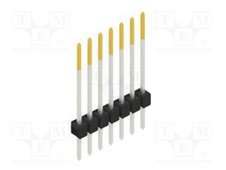 Connector: pin strips; pin header; male; PIN: 7; 2.54mm; THT; 1x7