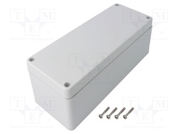 Enclosure: multipurpose; X: 75mm; Y: 190mm; Z: 75mm; ZP; ABS; gasket