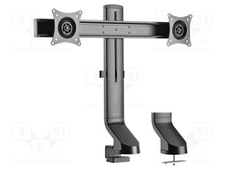 Monitor holder; 7kg; 17÷27"; Arm len: 327mm; for two monitors