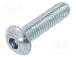 Screw; M5x20; Head: eye; hex key; HEX 3mm; steel; zinc flake coated