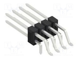 Connector: pin strips; pin header; male; PIN: 8; 2.54mm; SMT,THT