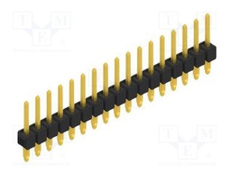 Connector: pin strips; pin header; male; PIN: 17; 2.54mm; THT; 1x17