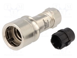 Connector: circular; plug; male; PIN: 2; w/o contacts; for cable