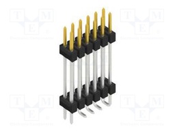 Connector: pin strips; pin header; male; PIN: 12; 2.54mm; SMT; 2x6