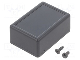 Enclosure: multipurpose; X: 35mm; Y: 65mm; Z: 20mm; ABS; black; IP54