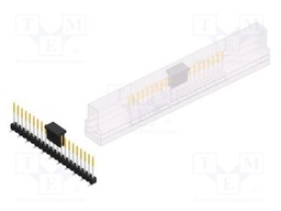 Connector: pin strips; pin header; male; PIN: 21; 2.54mm; SMT; 1x21