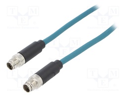 Cable: for sensors/automation; PIN: 8; male; X code-ProfiNET; IP67