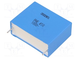 Capacitor: polypropylene; 1uF; 37.5mm; ±5%; 41x16.5x32mm; 800V/μs