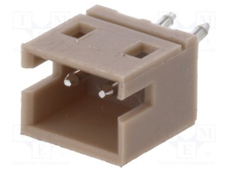Socket; wire-board; male; 1.5mm; PIN: 2; THT; 100V; 1A; tinned; 20mΩ