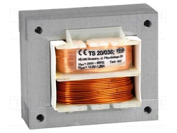 Transformer: mains; 20VA; 230VAC; 12V; 1.65A; Mounting: screw type