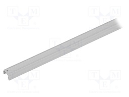 Profiles for LED modules; white; L: 1m; MICRO-PLUS; aluminium