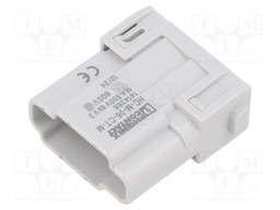 Connector: HDC; male; 500V; 16A; PIN: 6; crimped; -40÷125°C; UL94V-0