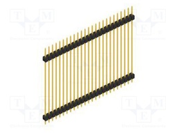 Connector: pin strips; pin header; male; PIN: 25; 2.54mm; THT; 1x25