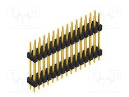 Connector: pin strips; pin header; male; PIN: 30; 2.54mm; THT; 2x15
