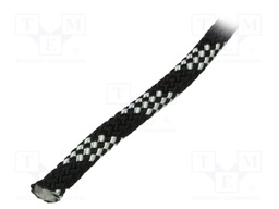 Rope; polypropylene; Ørope: 12mm; L: 25m; with a core; black