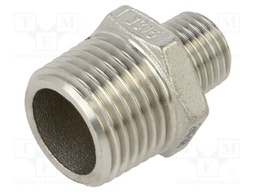Male-male,reductive; max.10.5bar; 1.4408 stainless steel; G316