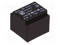 Transformer: encapsulated; 0.5VA; 230VAC; 9V; 55mA; Mounting: PCB