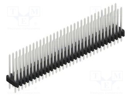 Connector: pin strips; pin header; male; PIN: 64; 1.27mm; THT; 2x32
