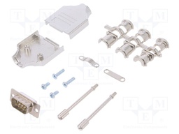 D-Sub; PIN: 9; plug; male; stamped and formed contacts; straight