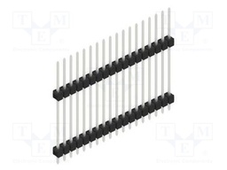 Connector: pin strips; pin header; male; PIN: 18; 2.54mm; THT; 1x18