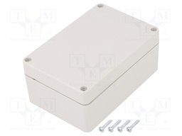 Enclosure: multipurpose; X: 70mm; Y: 105mm; Z: 45mm; ABS; light grey