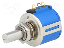 Potentiometer: shaft; multiturn; 50kΩ; 2W; ±10%; 6.35mm; linear