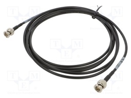 Cable; 3m; BNC male,both sides; shielded; black; straight; 0÷40°C