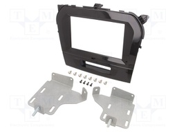 Radio mounting frame; Suzuki; 2 DIN; black,black gloss
