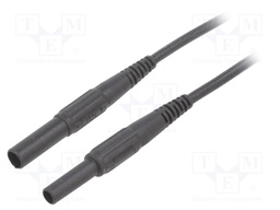 Test lead; 19A; banana socket 4mm,banana plug 4mm; insulated