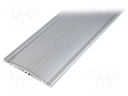 Profiles for LED modules; transparent; surface; 1m; aluminium