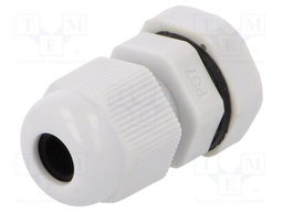 Cable gland; PG7; IP67; Mat: polyamide; grey