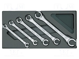 Wrench-set; flare nut wrench; 5pcs.