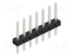 Connector: pin strips; pin header; male; PIN: 7; 2mm; THT; 1x7; 100V