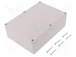 Enclosure: multipurpose; X: 126mm; Y: 176mm; Z: 57mm; ABS; grey